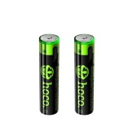Hoco JA4 AAA 1200mAh 1.5V Rechargeable Pencil Battery Black (2 Pcs Set)