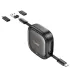 Hoco U140 All-in-One Retractable Charging & Data Cable – Portable, Fast Charging