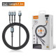 LDNIO LC93 3 in 1 Fast Charging Charging Cable (TA to TC,IP,Micro)