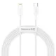 Baseus CB000040 Explorer Series (TC to IP) Fast Charging Data Cable White (CATS010202) (20W)