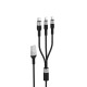 HAVIT H691 3-in-1 Micro, Lightning (iP) & Type-C Data & Charging Cable
