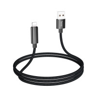 Hoco U125 (USB TA to IP) Data & Charging Cable With Digital Display (12W) 