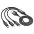 Hoco X76 3 in 1 Super Charging Cable  (iP+Type-C+Micro)