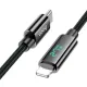 Hoco U125 (USB TC to IP) Data & Charging Cable With Digital Display (27W)