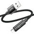 Hoco U125 (USB TA to IP) Data & Charging Cable With Digital Display (27W)