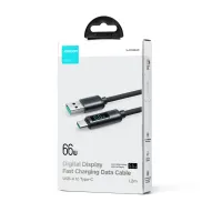 JOYROOM S-AC066A4 66W USB A to Type-C Digital Display Fast Charging Data Cable
