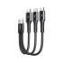 Joyroom S-1335K4 3-in-1 Data Cable with Lightning, Type-C, Micro USB, 1.3M