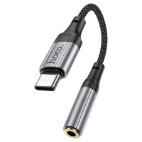 Hoco LS36 Fresh Type A to 3.5mm Female Digital Audio Converter (Black)