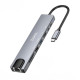 Hoco DUP09 8 In 1 Multifunction Type C Hub
