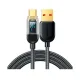 JOYROOM S-AC066A4 66W USB A to Type-C Digital Display Fast Charging Data Cable