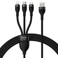 Baseus CASS0300001 3 in 1 (TA to TC+IP+Micro) Fast Charging Data Cable (100W)