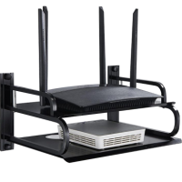 Router Stand Nonbrand Dual Layer Metal Black