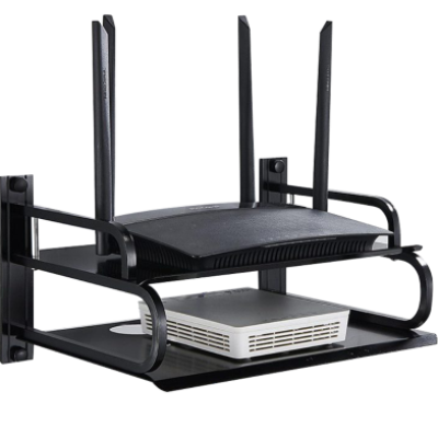 Router Stand Nonbrand Dual Layer Metal Black