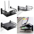 Router Stand Nonbrand Dual Layer Metal Black