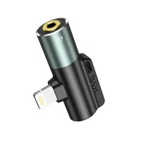 Hoco LS32 IP Male to 3.5mm Female+IP Female Digital Audio Converter 
